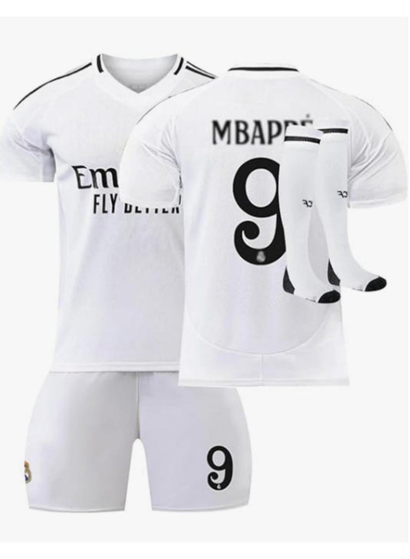 general طقم قميص كرة القدم للأطفال، قميص كرة القدم رقم 9، طقم ملابس كرة القدم للأطفال والشباب 26 ياردة - Image 1